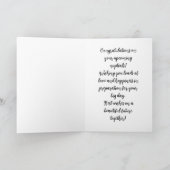 カラフルの結婚フローラブライダルシャワーカード カード (内部)