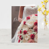 カラフルの結婚ブライダルシャワーフローラバラ カード (黄色い花)