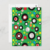 カラフルの緑 ポストカード (正面/裏面)