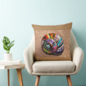 カラフルの色彩の鮮やかなかたつむりの貝の正方形の装飾用クッション クッション (椅子)