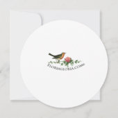 カラフルの花のバースデー・カード カード (裏面)