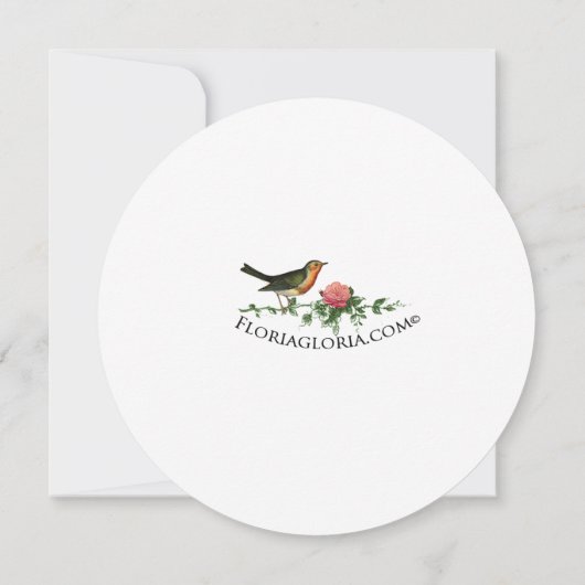 カラフルの花のバースデー・カード カード (裏面)