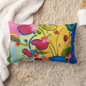 カラフルの花のピーターの最高の腰神経の枕 ランバークッション (ブランケット)