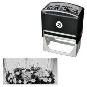 カラフルの花の絵を描くこと セルフインキングスタンプ (インサイチュ)