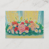 カラフルの花の絵を描くこと 名刺 (裏面)