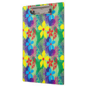 カラフルの花の背景 クリップボード (左)