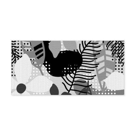 カラフルの花の背景 セルフインキングスタンプ (デザイン)