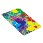 カラフルの花の背景 マグネット (右側)