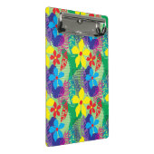 カラフルの花の背景 ミニクリップボード (アングル)