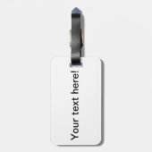 カラフルの花の背景 ラゲッジタグ (裏面縦)