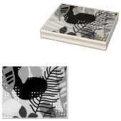 カラフルの花の背景 ラバースタンプ (押印)