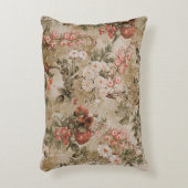 カラフルの花の背景。水色イラストレティ アクセントクッション (正面(垂直))