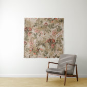 カラフルの花の背景。水色イラストレティ タペストリー (インサイチュ)