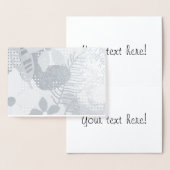 カラフルの花の背景 箔カード (ディスプレー)