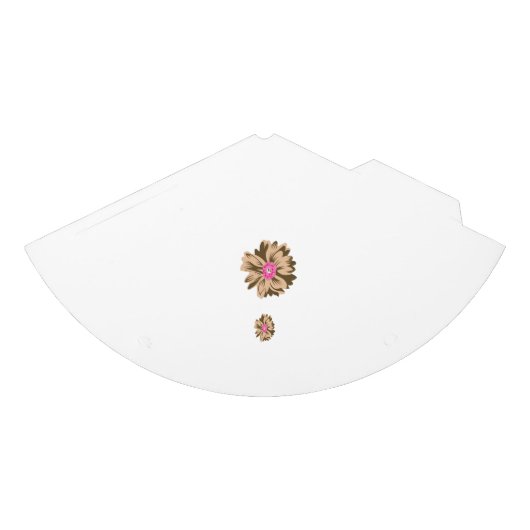 カラフルの花イラストレーションユニーク パーティーハット (正面)