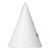 カラフルの花イラストレーションユニーク パーティーハット (左)