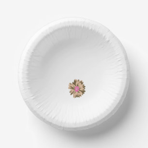 カラフルの花イラストレーションユニーク ペーパーボウル