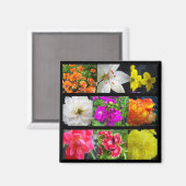 カラフルの花 マグネット (正面/裏面)