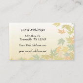 カラフルの落ちる紅葉 名刺 (裏面)