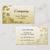 カラフルの落ちる紅葉 名刺 (正面/裏面)