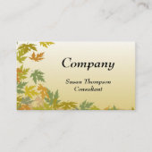 カラフルの落ちる紅葉 名刺 (正面)