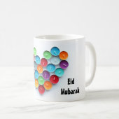 カラフルの蝋燭のマグを持つEidムバラク コーヒーマグカップ (正面右)