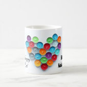 カラフルの蝋燭のマグを持つEidムバラク コーヒーマグカップ (中央)