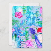 カラフルの誕生日パーティー 招待状 (裏面)