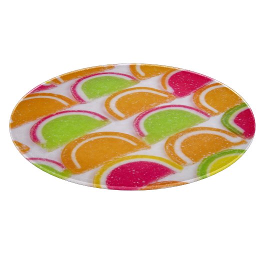 カラフルの違うなゼリーキャンデー カッティングボード (角)