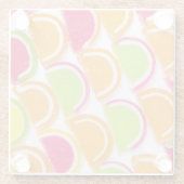 カラフルの違うなゼリーキャンデー ガラスコースター (裏面)