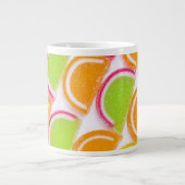 カラフルの違うなゼリーキャンデー ジャンボコーヒーマグカップ (正面)