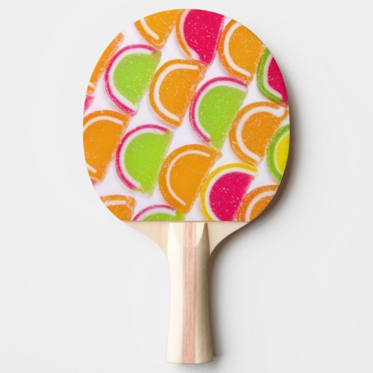 カラフルの違うなゼリーキャンデー 卓球ラケット (正面)