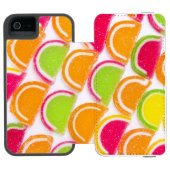 カラフルの違うなゼリーキャンデー INCIPIO iPhoneウォレットケース (フォリオ Open)