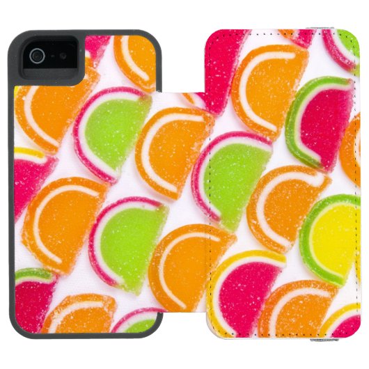 カラフルの違うなゼリーキャンデー INCIPIO iPhoneウォレットケース (フォリオ Open)