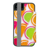 カラフルの違うなゼリーキャンデー INCIPIO iPhoneウォレットケース (フォリオ裏面)