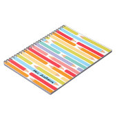 カラフルの鉛筆の美術教師の感謝 ノートブック (左側)