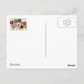 カラフルの頬花 ポストカード (裏面)