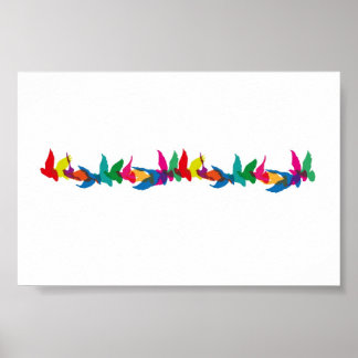 カラフルの飛ファンシー行 ポスター