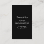 カラフルの髪結い鋏 名刺 (裏面)