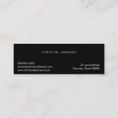 カラフルはさみフェイクグリッター スキニー名刺 (裏面)