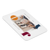 カラフルはっきりしたスクリモダンプトの写真の祝日  マグネット (右側)