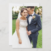 カラフルはっきりしたフローラ黒我々はまだ誓の更新を行う 招待状 (裏面)