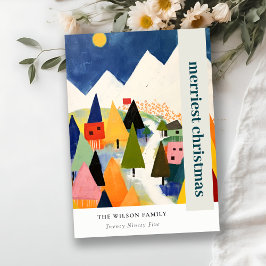 カラフルはっきりしたレトロ抽象芸術 シーズンカード