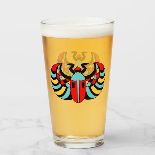 カラフルはっきりした抽象芸術 タンブラーグラス (ドリンク正面)