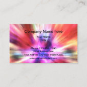 カラフルはっきりした絞り染めスタイル 名刺 (正面)