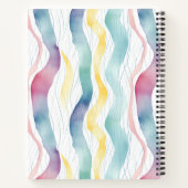 カラフルはっきりした線 ノートブック (裏面)
