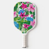 カラフルはっきりした離れ花柄 ピックルボールラケット (裏面)