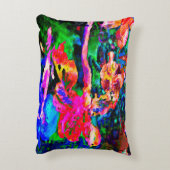 カラフルはアイリスを抽出します アクセントクッション (裏面(縦))