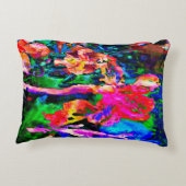 カラフルはアイリスを抽出します アクセントクッション (裏面)