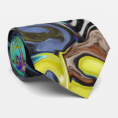 カラフルはカスタマイズ可能なパターンスタイルを歪めました ネクタイ (ロール)